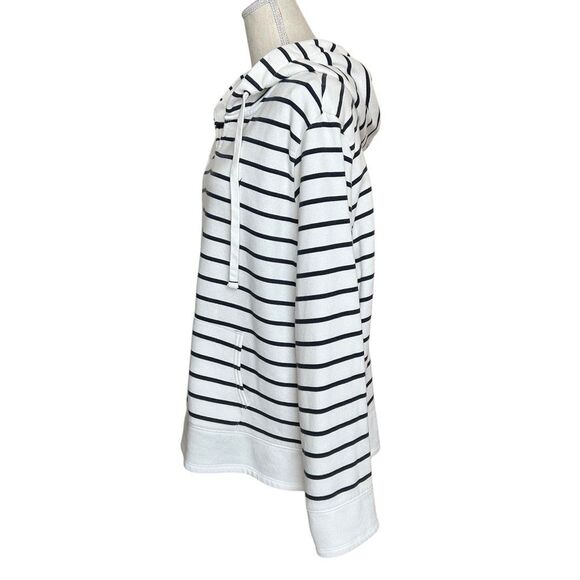 Nautica Nautical Navy White Stripe Relaxed Fit Hoodie XL - Picture 5 of 9